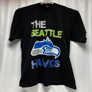 Seattle Seahawks Football T-Shirt 3XL Black Pro-Tag Heavy Cotton